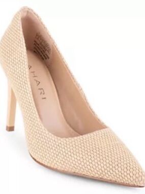 NWT Tahari Woven Rafia Niagra Ivory Pumps